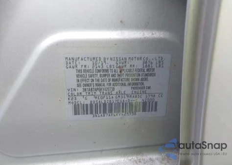 2019 Nissan Sentra Sv from USA, damaged, VIN 3N1AB7AP6KY429738